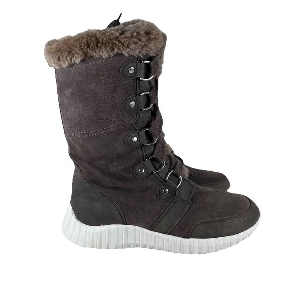 Johnston & Murphy Shoes - Johnston & Murphy XC4 Waterproof Suede Shearling Fur Lined Boots Women's Size 8M